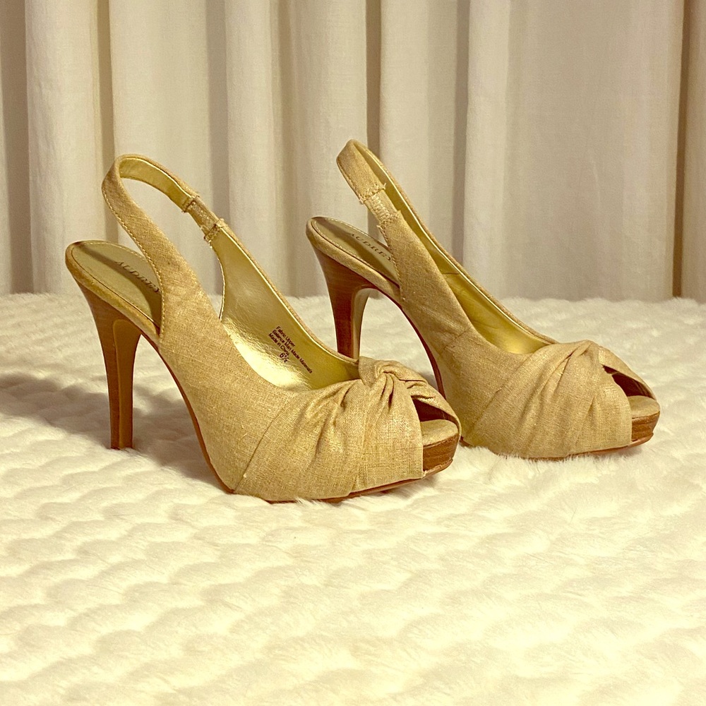 Audrey Brooke Stiletto Peep-Toe Pump